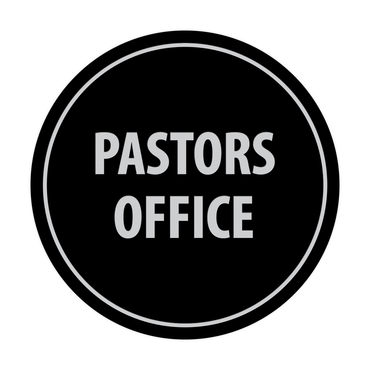 Circle Pastors Office Sign