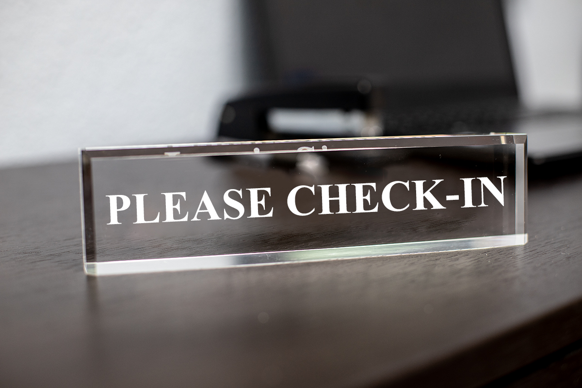 Please Check-In – Office Desk Accessories D?cor