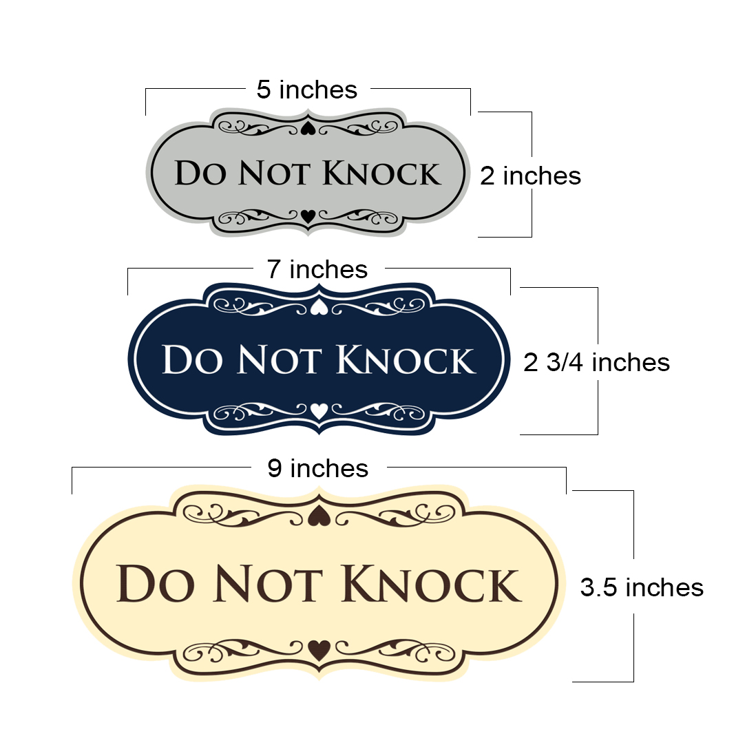 Designer Do Not Knock Wall or Door Sign - Picture 15 of 40