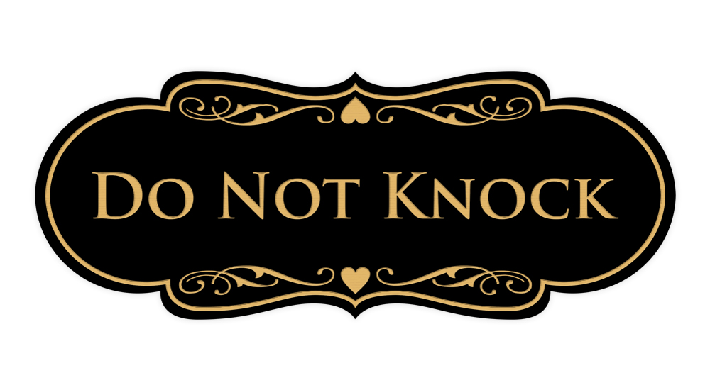 Designer Do Not Knock Wall or Door Sign - Picture 11 of 40