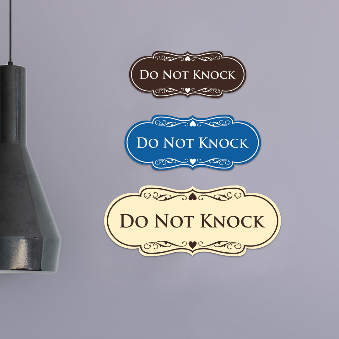Designer Do Not Knock Wall or Door Sign - Picture 37 of 40