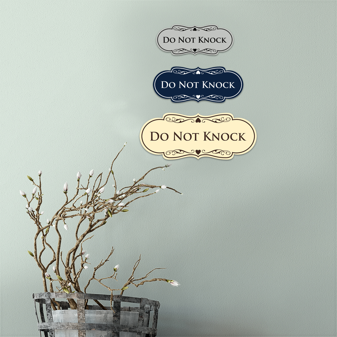 Designer Do Not Knock Wall or Door Sign - Picture 39 of 40