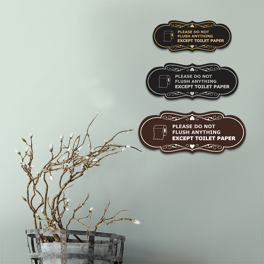 Please Do Not Flush Anything Except Toilet Paper (Roll) Wall or Door Sign | eBay please-do-not-flush-anything-except-toilet-paper-roll-wall-or-door-sign-ebay