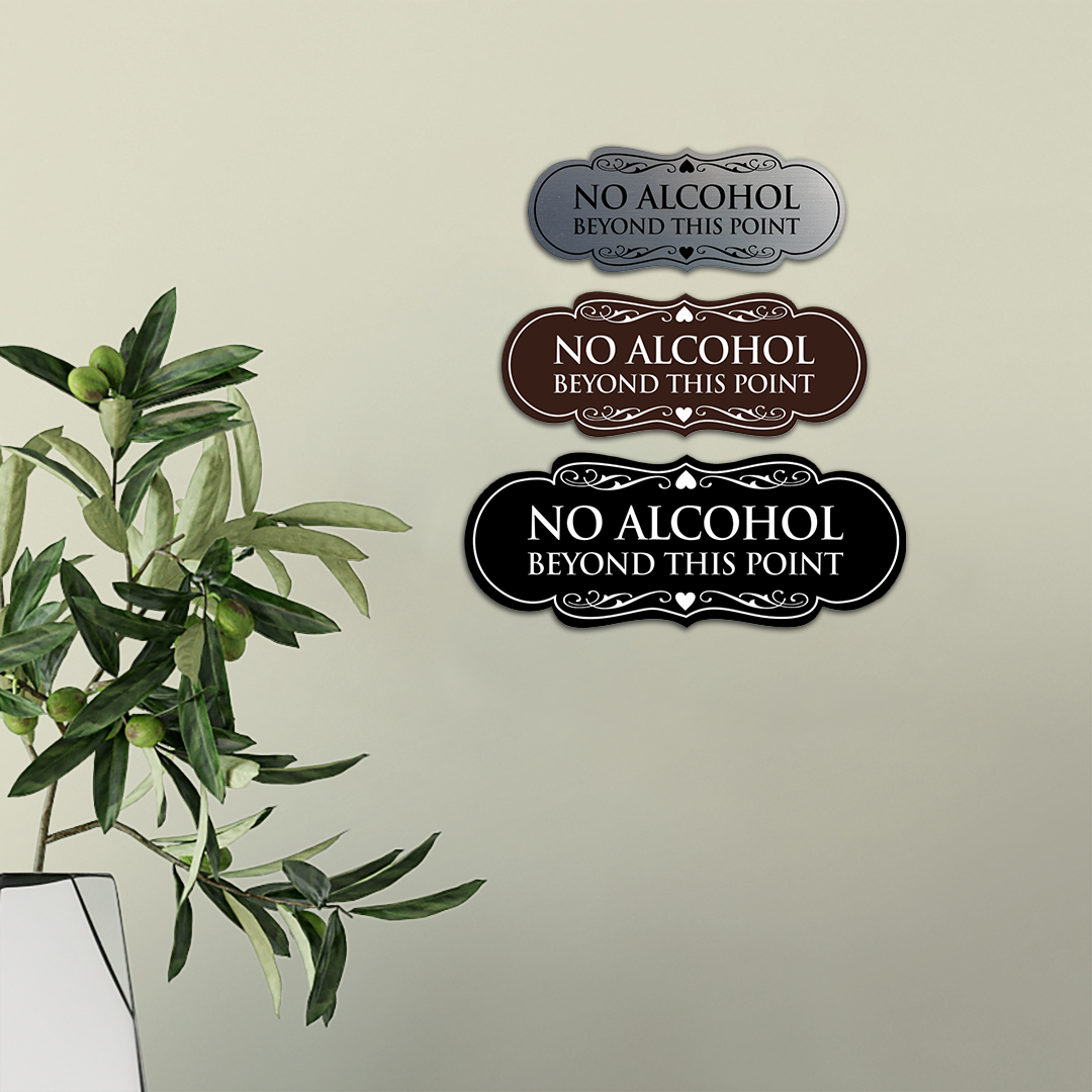 Insegna Designer No Alcohol Oltre Questo Punto - Foto 70 di 114