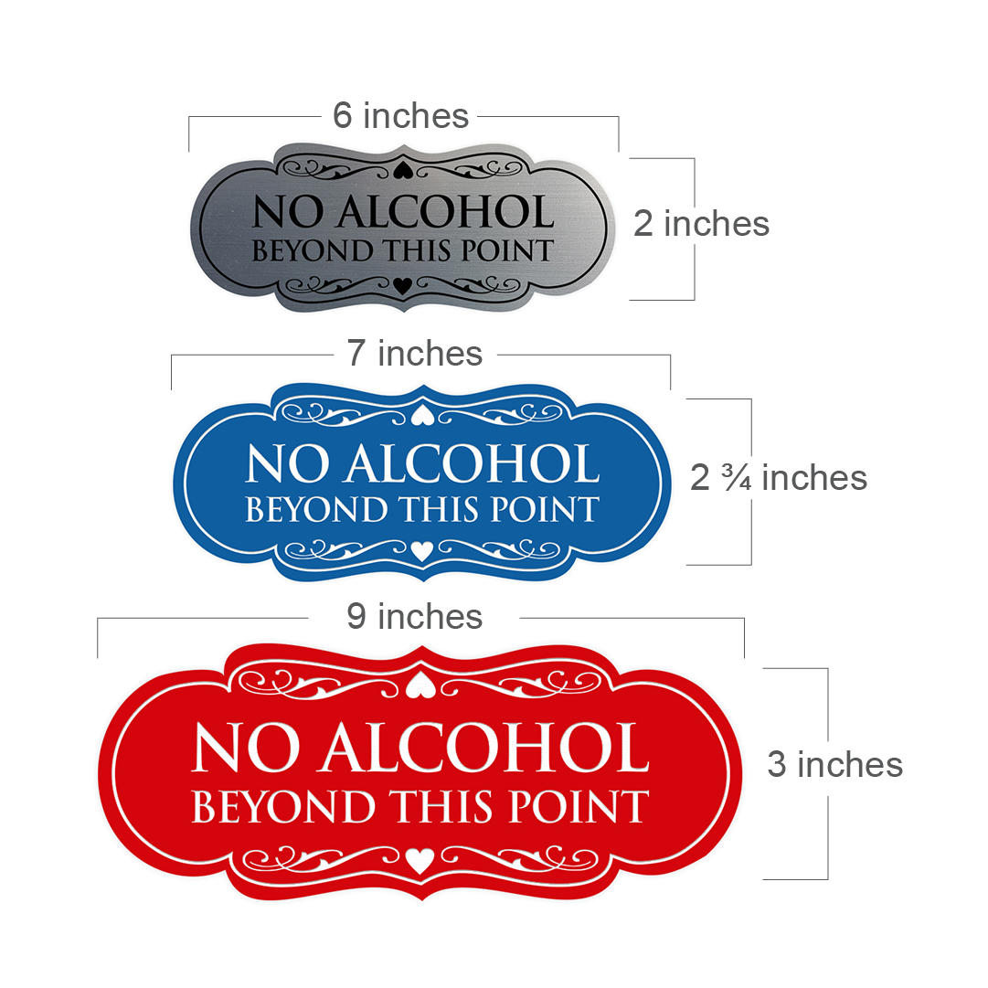 Insegna Designer No Alcohol Oltre Questo Punto - Foto 80 di 114