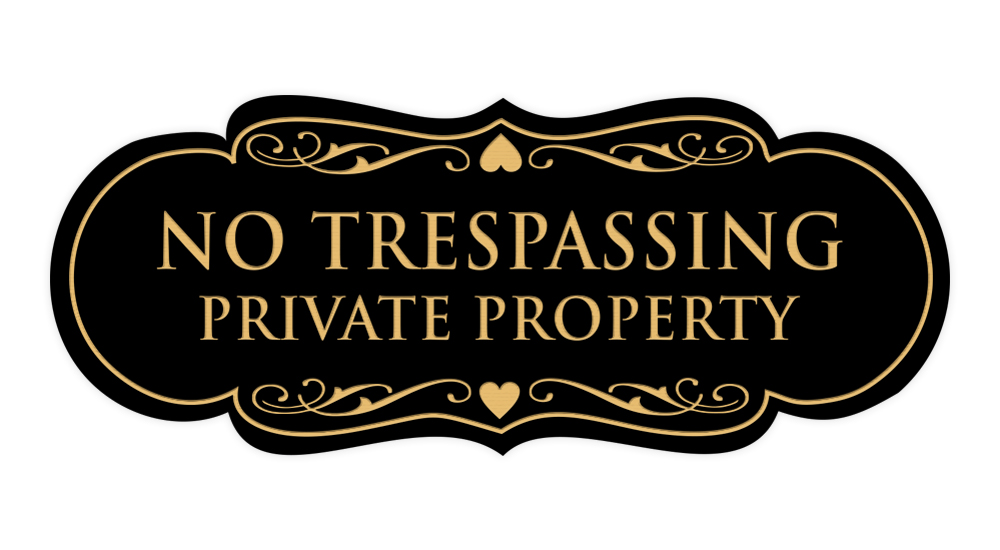 Designer No Trespassing Privatgrundstück Schild - Bild 13 von 96