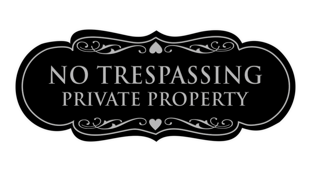 Designer No Trespassing Privatgrundstück Schild - Bild 7 von 96