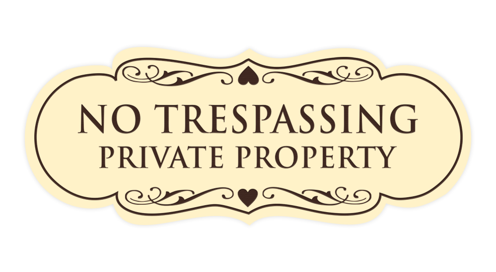 Designer No Trespassing Privatgrundstück Schild - Bild 37 von 96