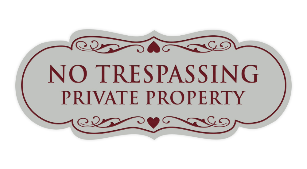 Designer No Trespassing Privatgrundstück Schild - Bild 43 von 96