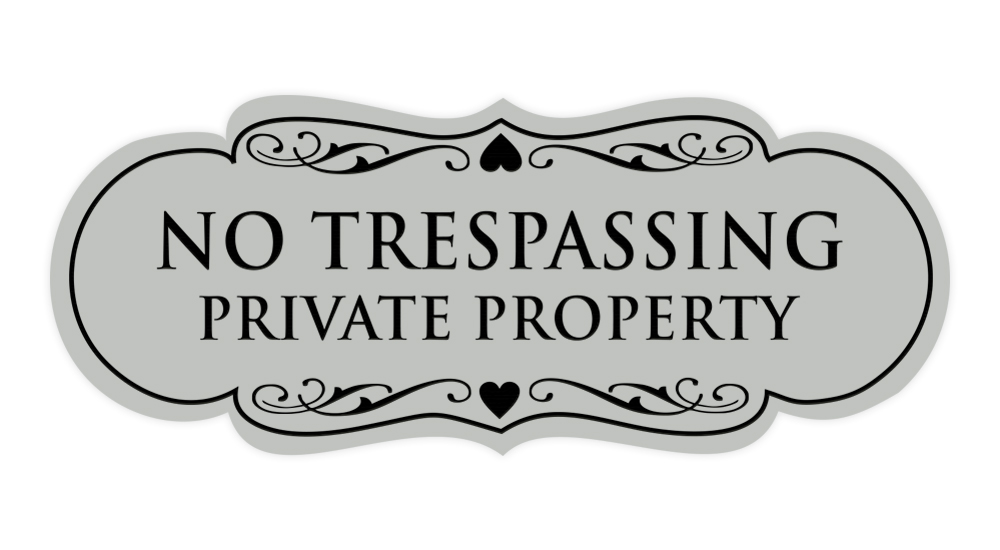 Designer No Trespassing Privatgrundstück Schild - Bild 49 von 96