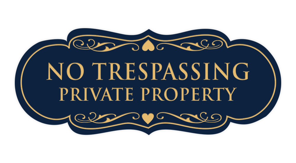 Designer No Trespassing Privatgrundstück Schild - Bild 61 von 96