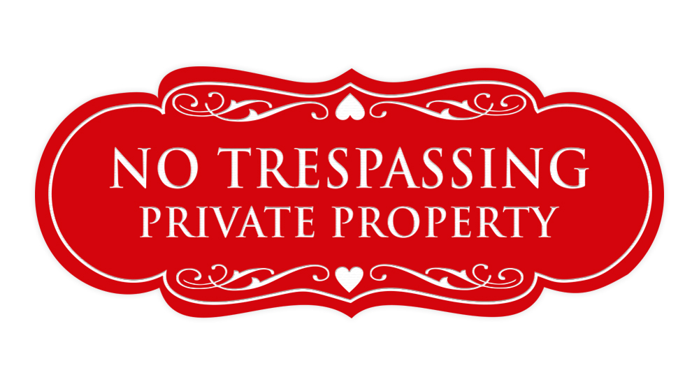 Designer No Trespassing Privatgrundstück Schild - Bild 67 von 96