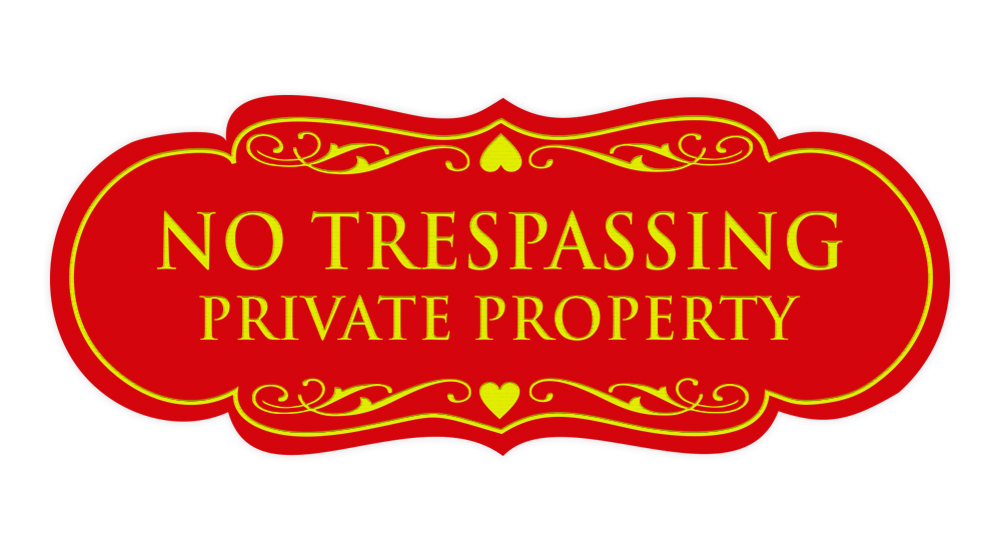 Designer No Trespassing Privatgrundstück Schild - Bild 73 von 96