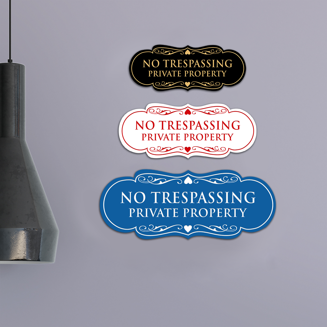 Designer No Trespassing Privatgrundstück Schild - Bild 75 von 96
