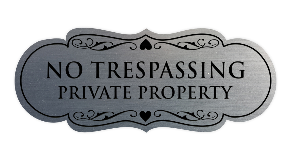 Designer No Trespassing Privatgrundstück Schild - Bild 31 von 96