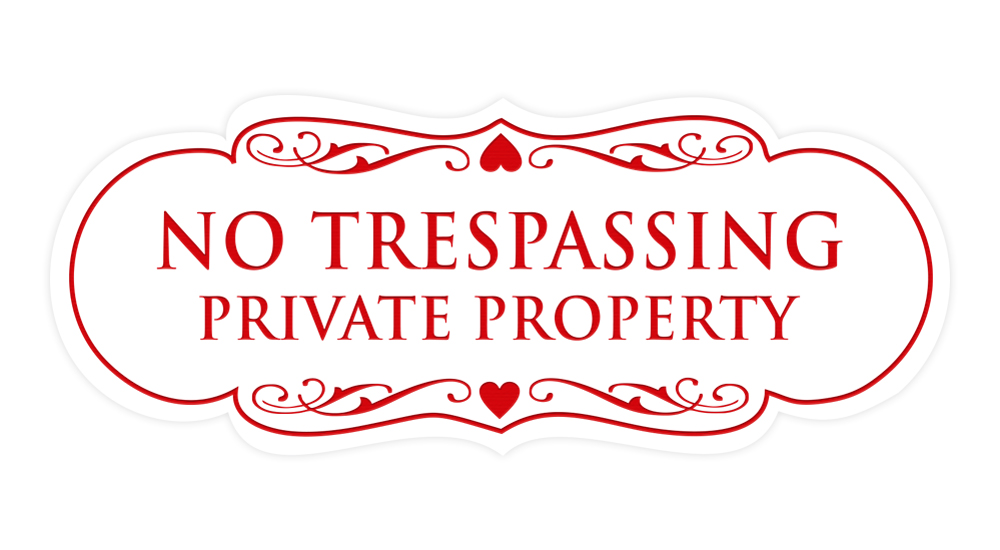 Designer No Trespassing Privatgrundstück Schild - Bild 85 von 96