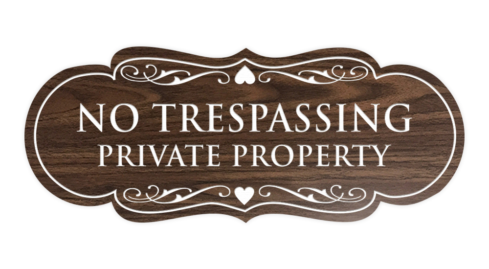 Designer No Trespassing Privatgrundstück Schild - Bild 79 von 96