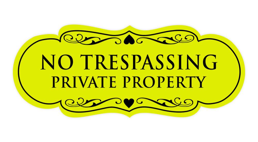 Designer No Trespassing Privatgrundstück Schild - Bild 91 von 96