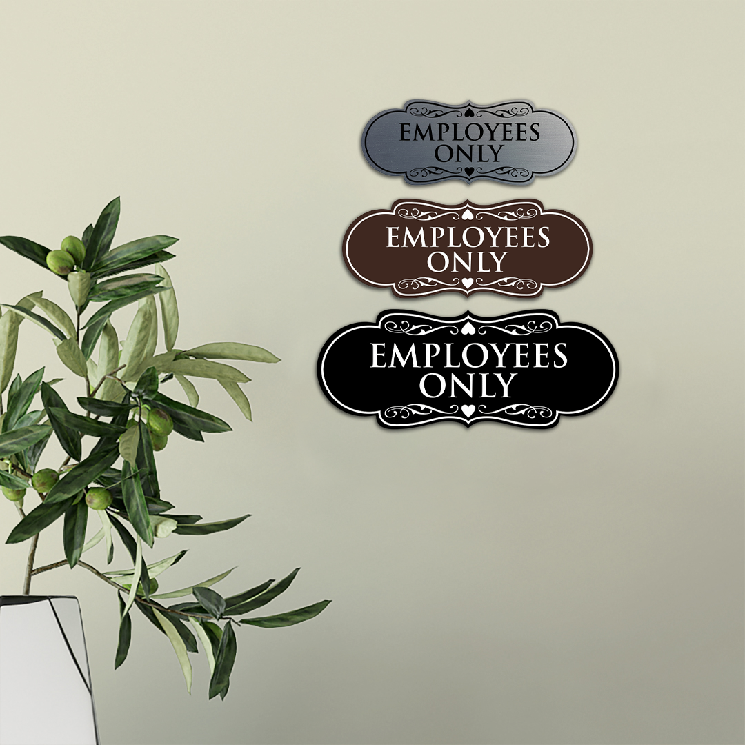 Designer Employees Only Sign - Picture 22 of 54