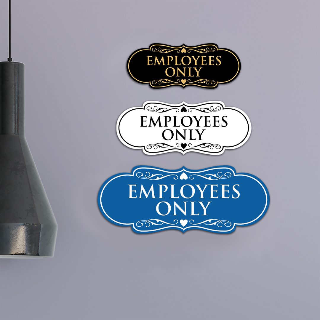Designer Employees Only Sign - Picture 21 of 54