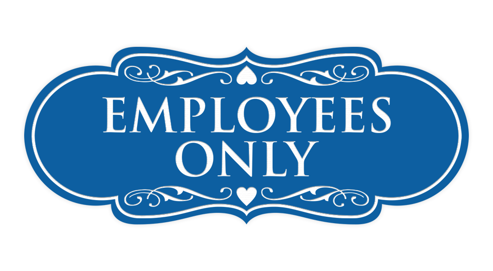 Designer Employees Only Sign - Picture 25 of 54