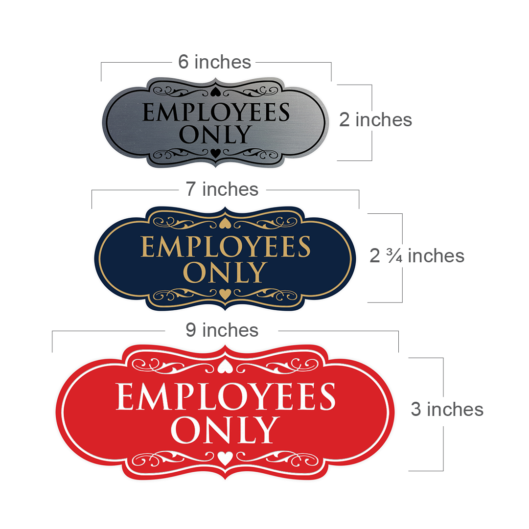 Designer Employees Only Sign - Picture 32 of 54