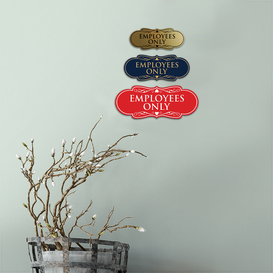 Designer Employees Only Sign - Picture 53 of 54