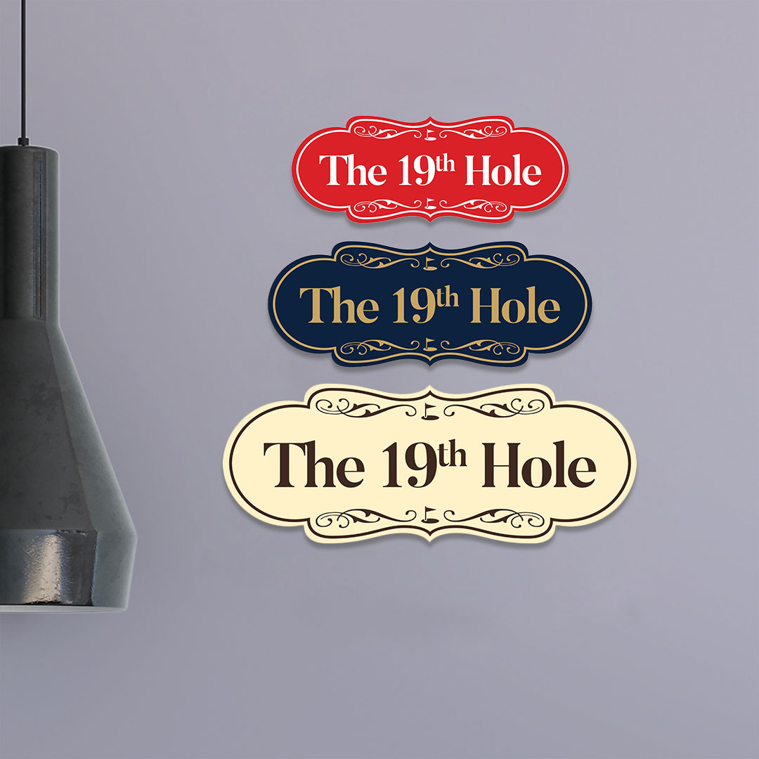 Signs ByLITA Designer The 19th Hole Wall or Door Sign - Picture 28 of 64