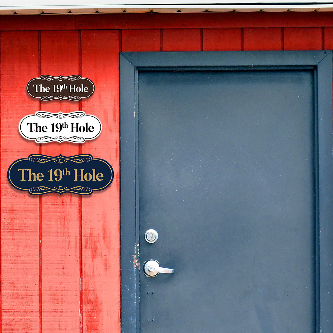 Signs ByLITA Designer The 19th Hole Wall or Door Sign - Picture 29 of 64