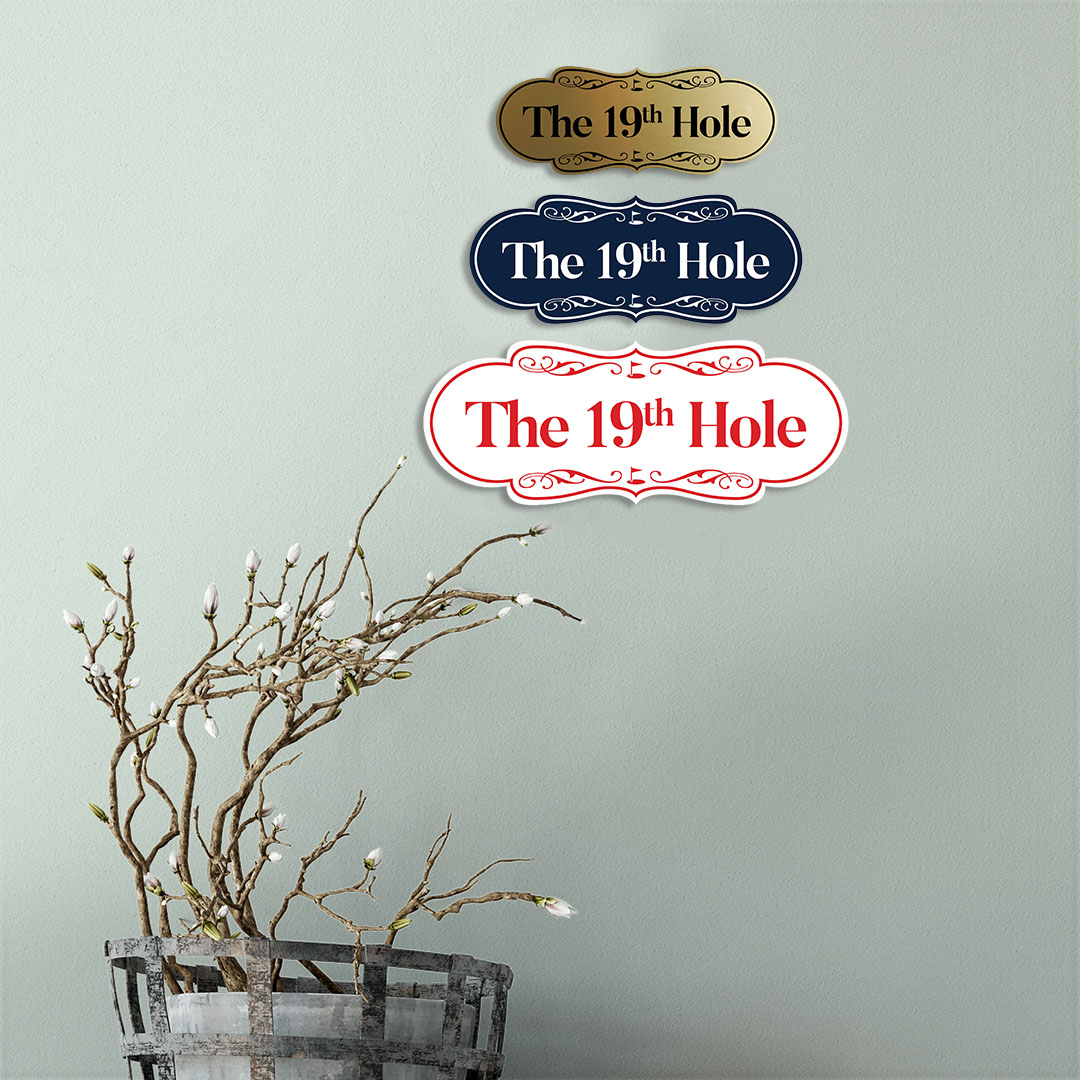 Signs ByLITA Designer The 19th Hole Wall or Door Sign - Picture 34 of 64