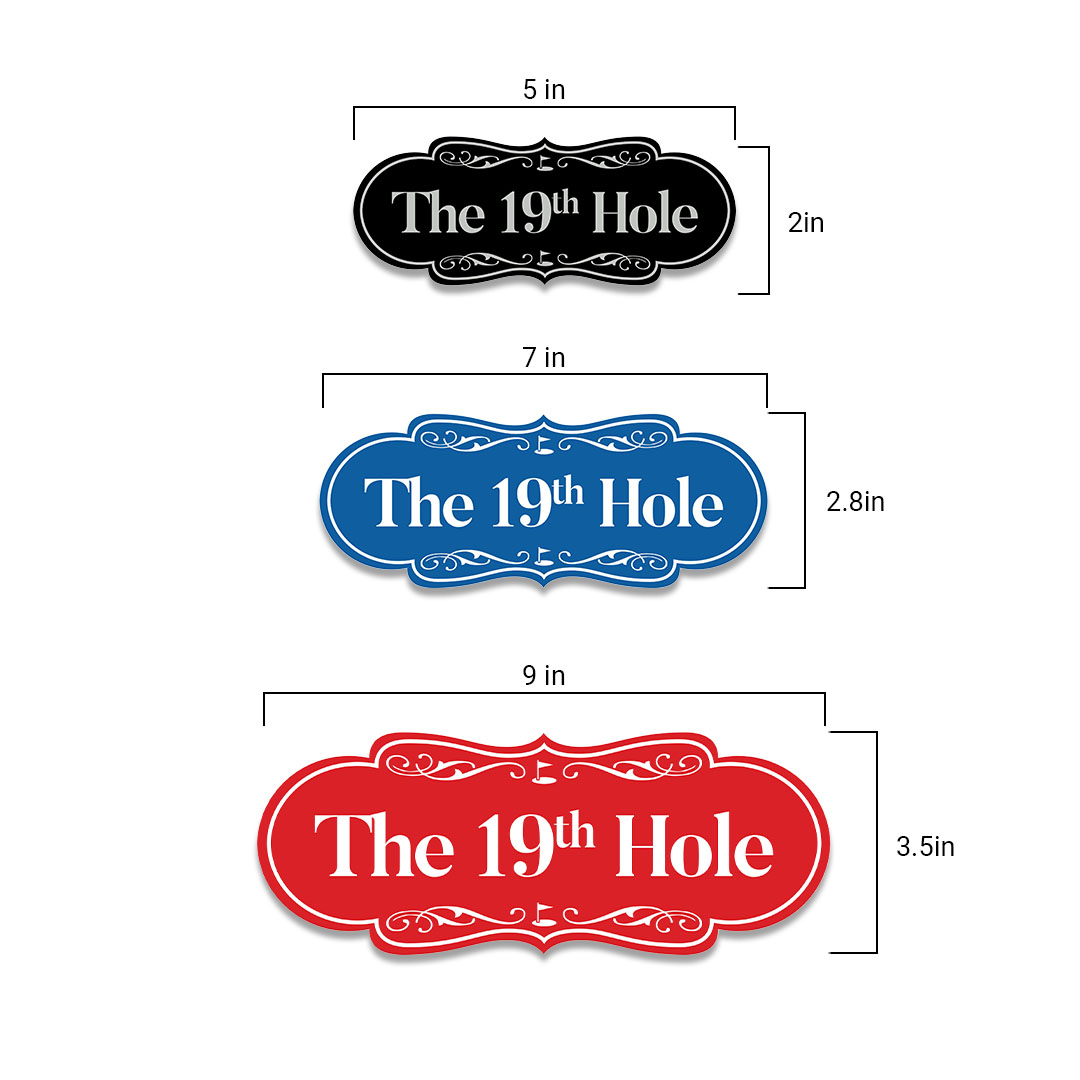 Signs ByLITA Designer The 19th Hole Wall or Door Sign - Picture 39 of 64