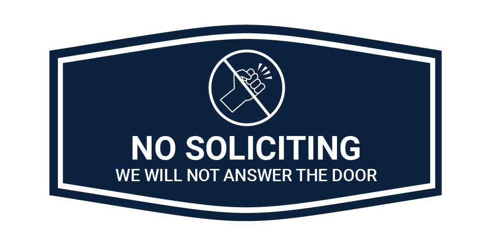 Letrero de pared o puerta Fancy No Soliciting We Will Not Responder The Door - Imagen 36 de 40