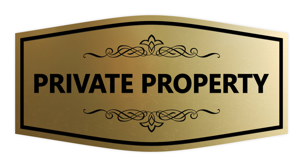 Ausgefallenes Privatgrundstück Schild - Bild 5 von 8