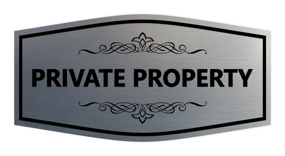Ausgefallenes Privatgrundstück Schild - Bild 7 von 8