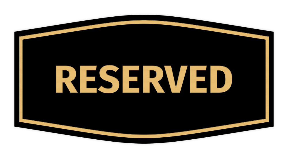 Fancy Reserved Sign | eBay