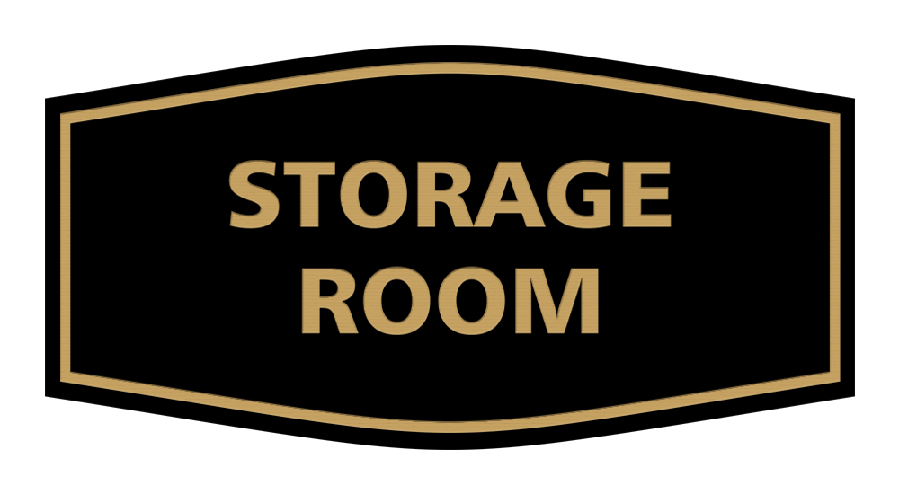 Fancy Storage Room Sign