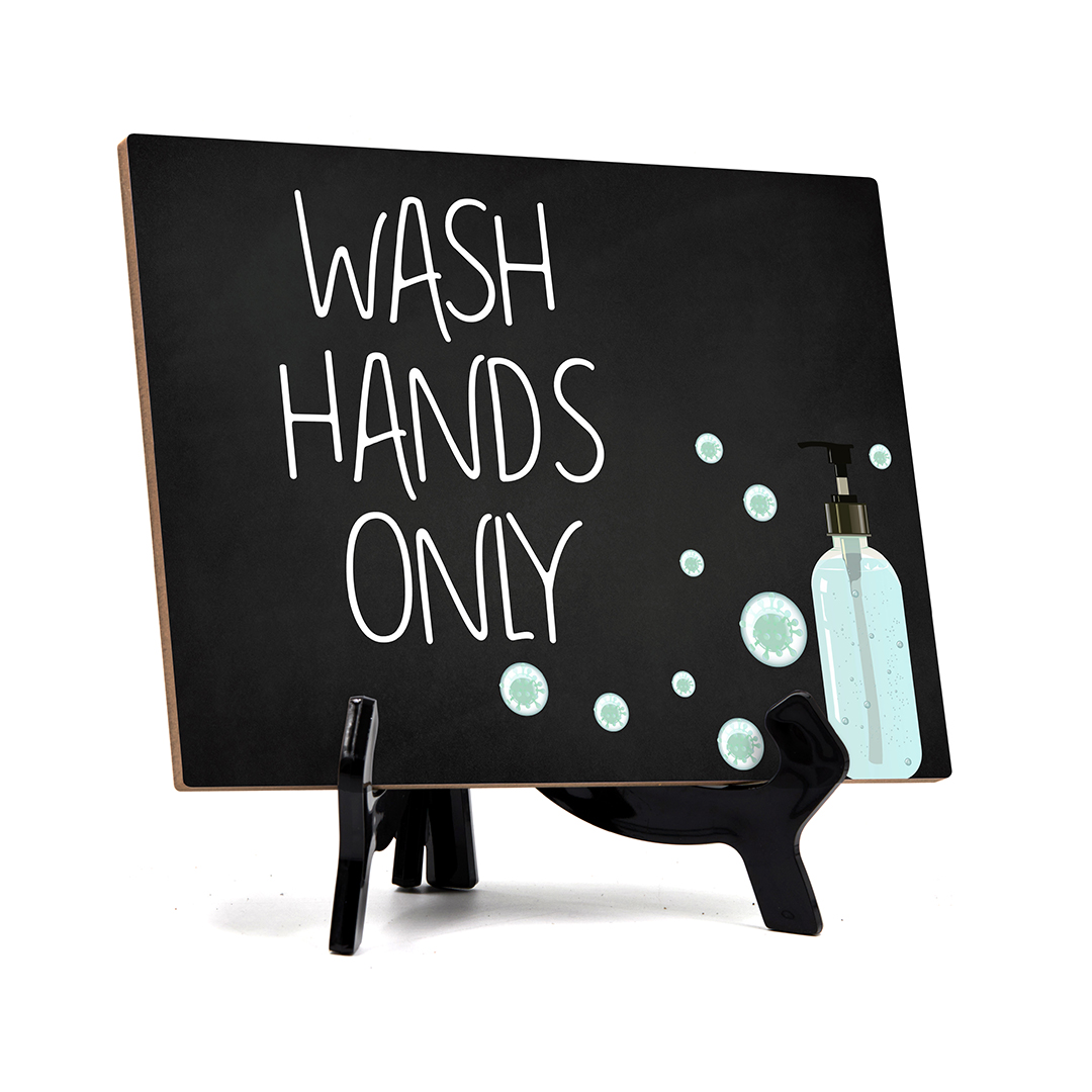 Hand Wash Only, Hygiene Sign, 6″ x 8″