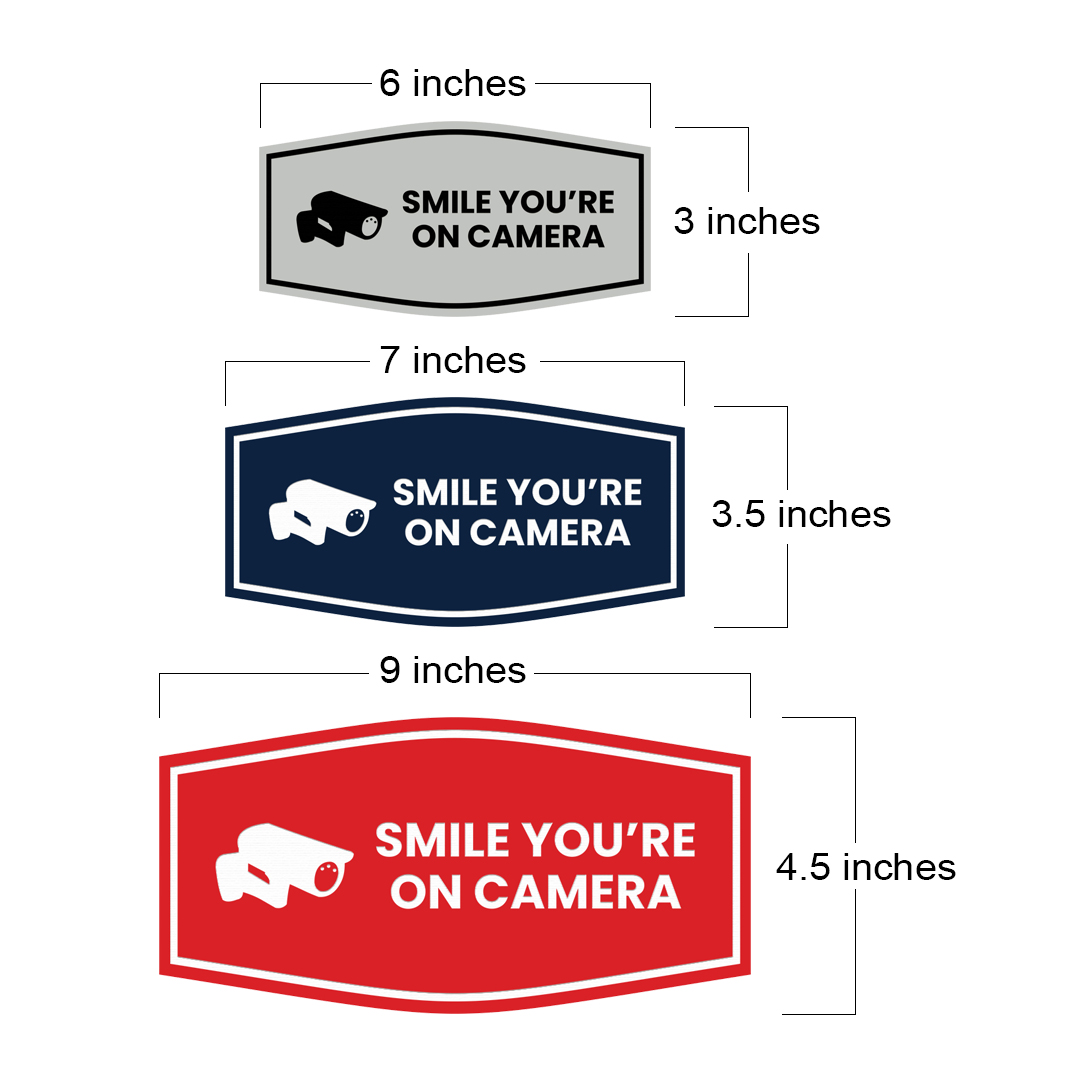 Fancy Smile You're On Camera Wand- oder Türschild - Bild 12 von 50