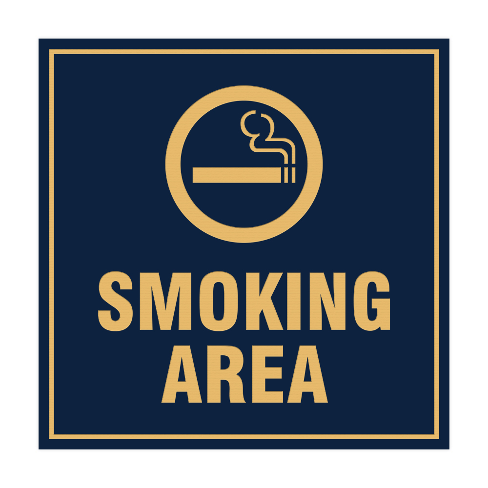 Square Smoking Area Sign | eBay