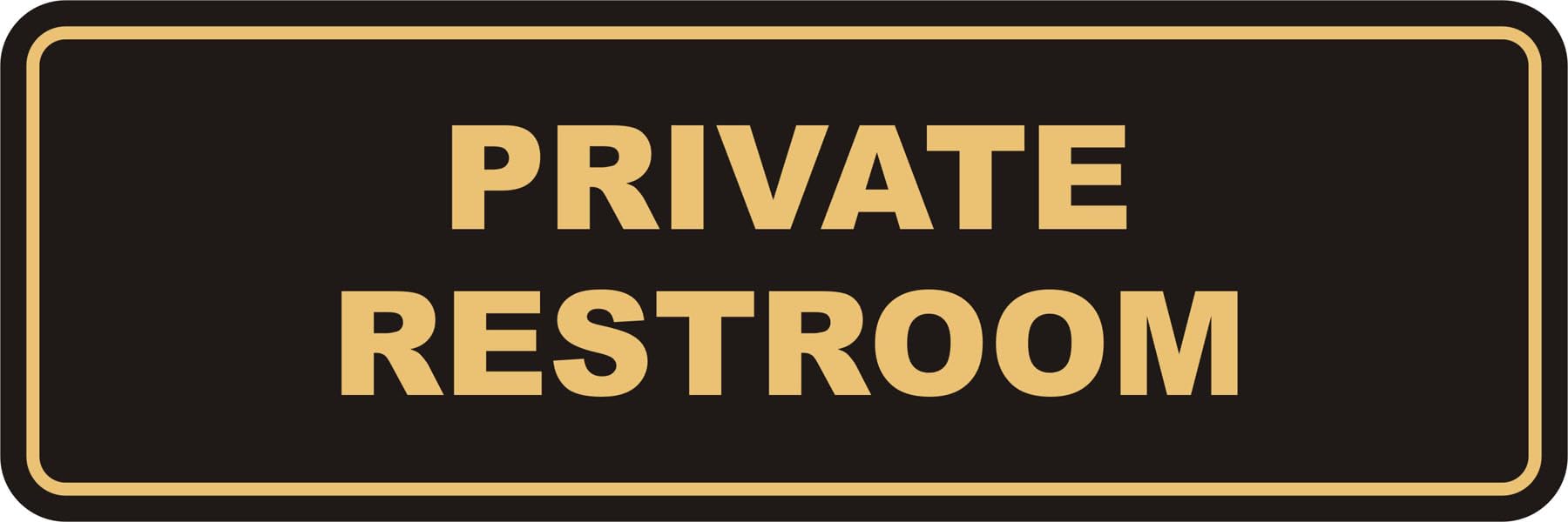 Standard Private Restroom Sign