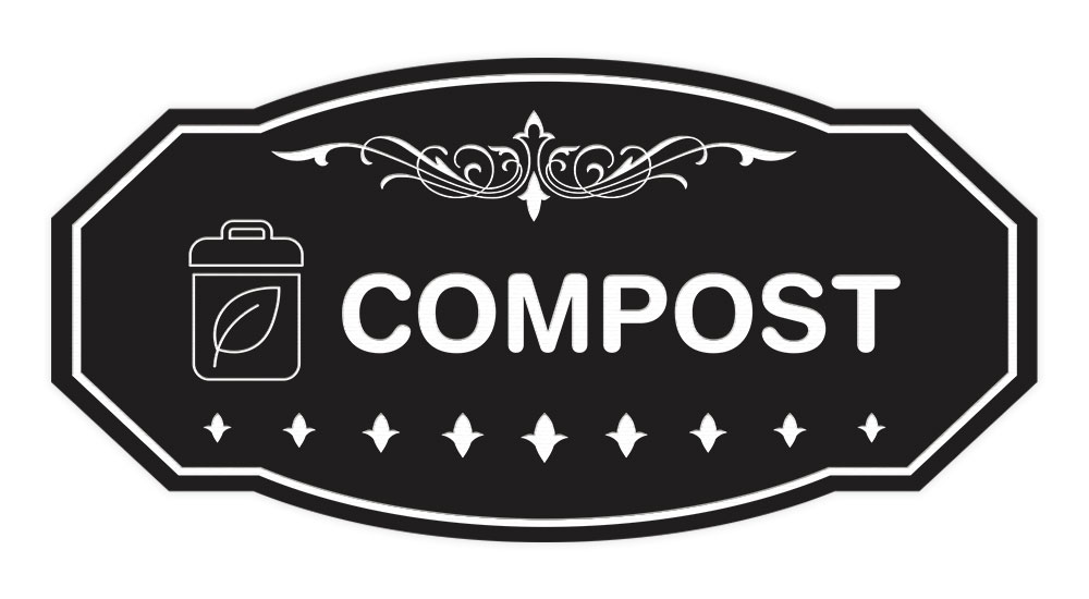 Signs ByLITA Victorian Compost Wall or Door Sign