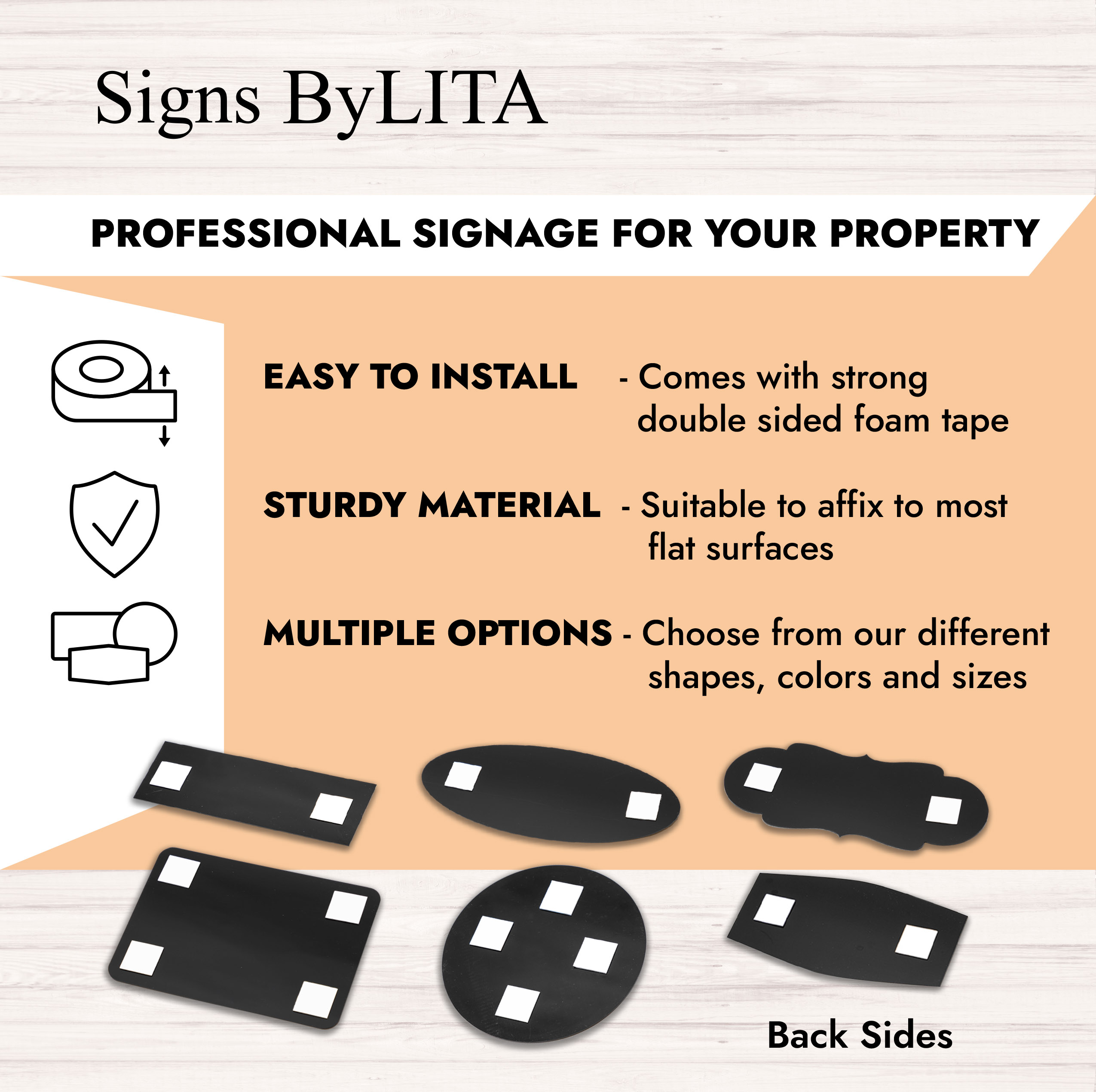 Square Plus Think Clean A Clean Workspace is a Safe Workspace Door or Wall Sign