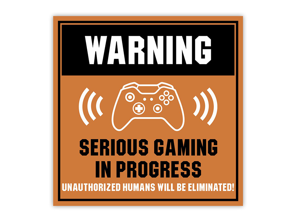 Square Plus Warning Serious Gaming In Progress Unauthorized Humans Will Be…