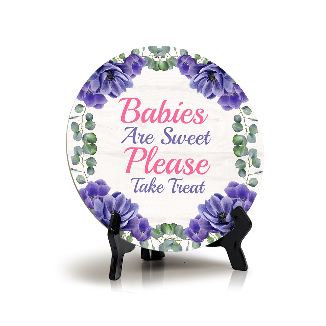 Signs ByLITA Baby Shower Decoration Circle Table Signs | Baby Party Signs - Picture 21 of 83