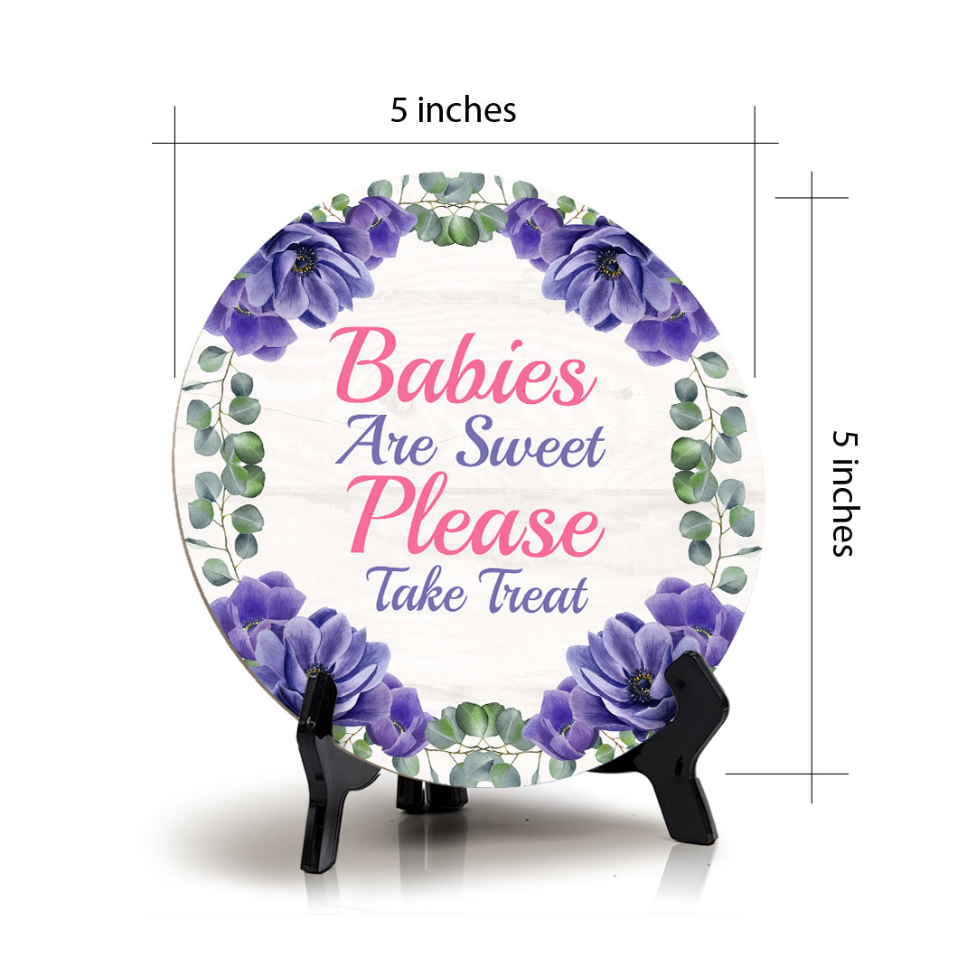 Signs ByLITA Baby Shower Decoration Circle Table Signs | Baby Party Signs - Picture 27 of 83