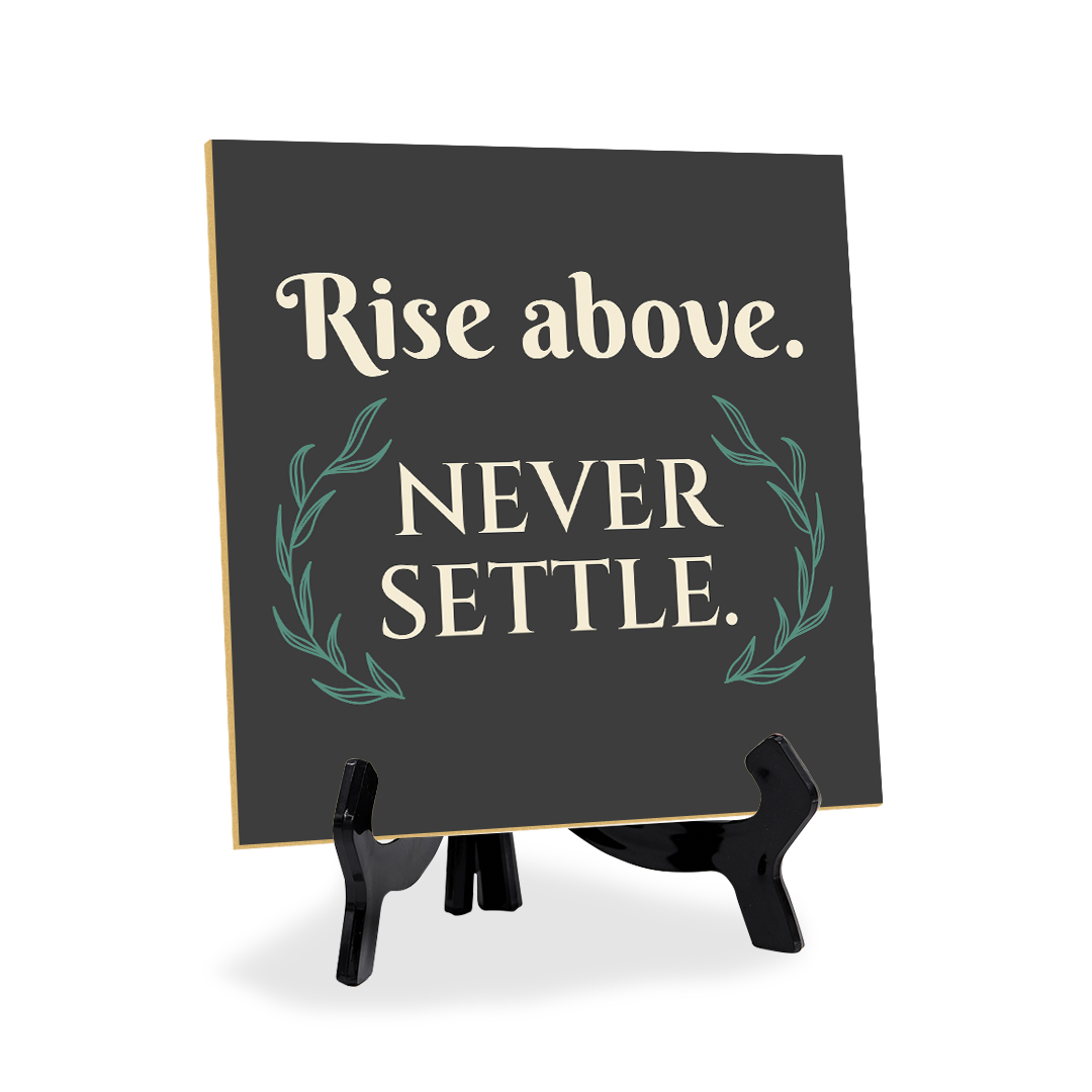 Motivations- & Sportdekoration 5"x 5" quadratisches Tischschild mit Acrylstaffelei - Bild 29 von 147