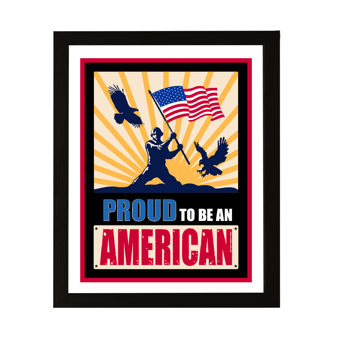 Proud To Be an American, Wanddruck Kunst | USA Patriotische Dekoration - Bild 14 von 31