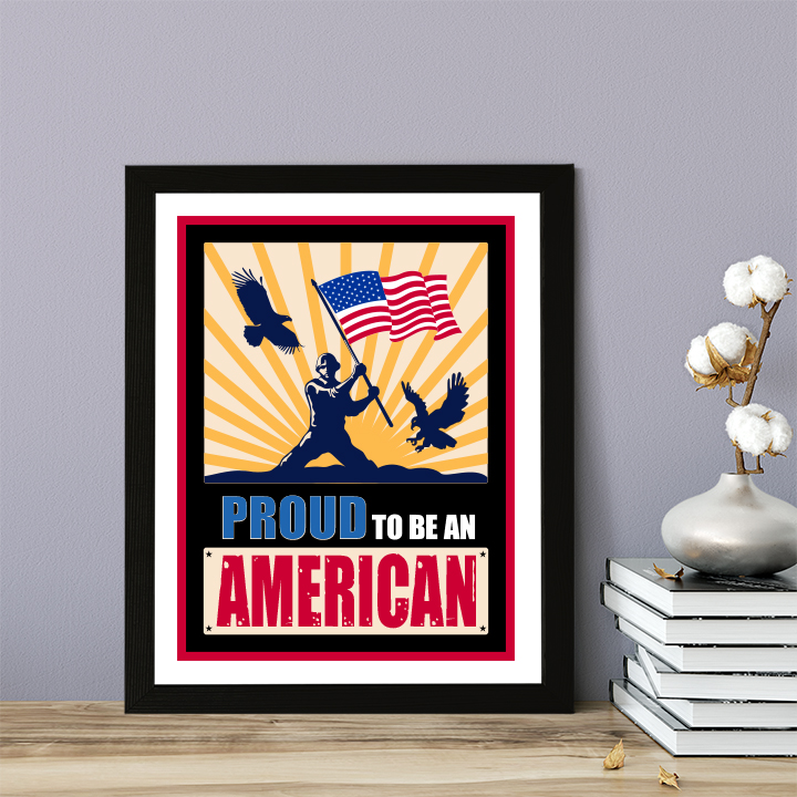 Proud To Be an American, Wanddruck Kunst | USA Patriotische Dekoration - Bild 10 von 31
