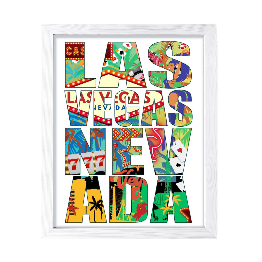 Las Vegas, Nevada Inspirierend, Wanddruck Kunst | Amerikanische Städte Dekoration - Bild 27 von 32