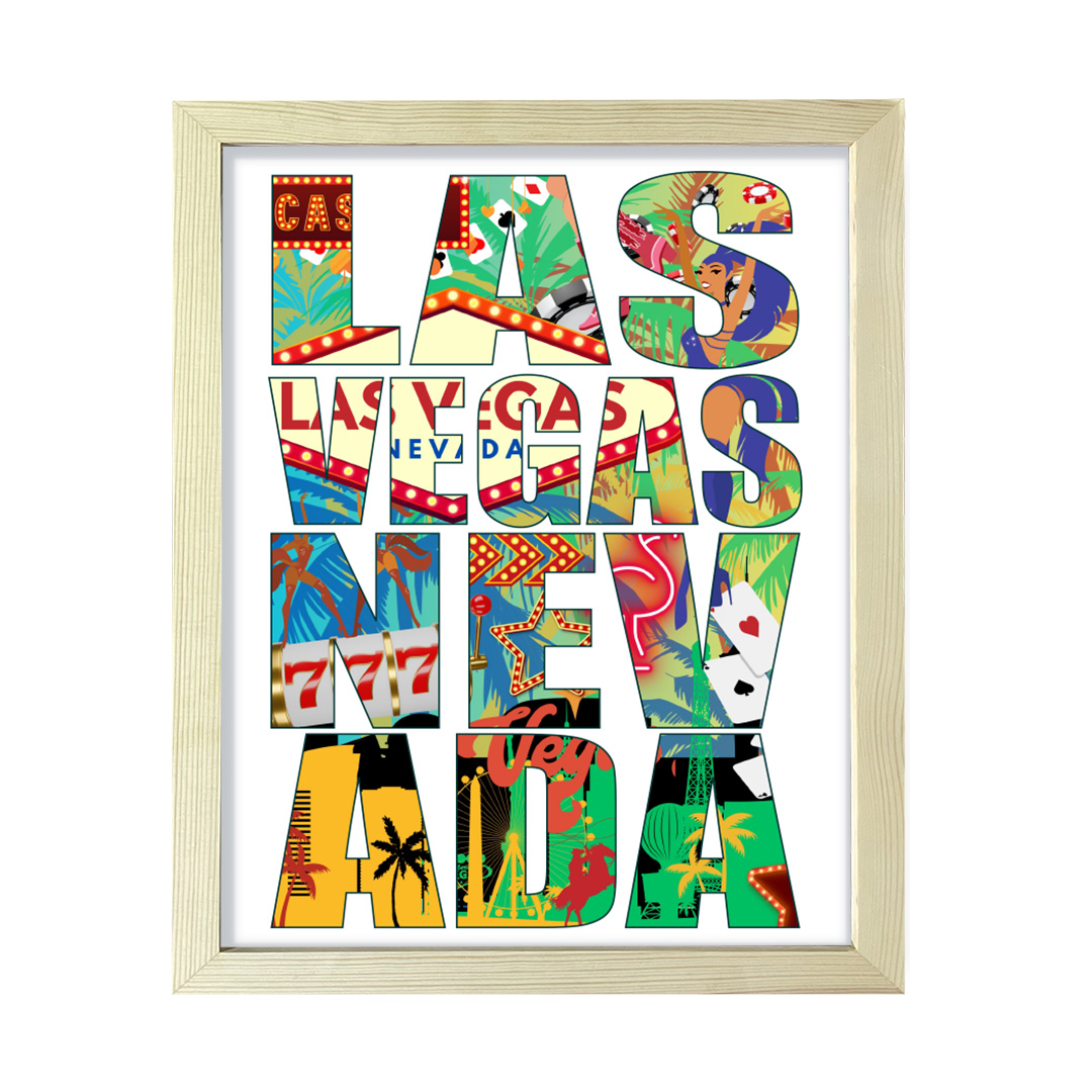 Las Vegas, Nevada Inspirierend, Wanddruck Kunst | Amerikanische Städte Dekoration - Bild 21 von 32